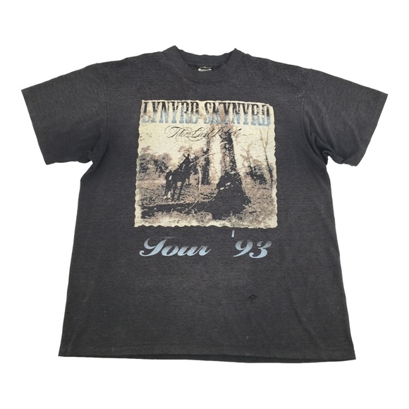 Vintage 1993 Lynyrd Skynyrd Tour Shirt Single Stitch Fits L/XL - Picture 1 of 11